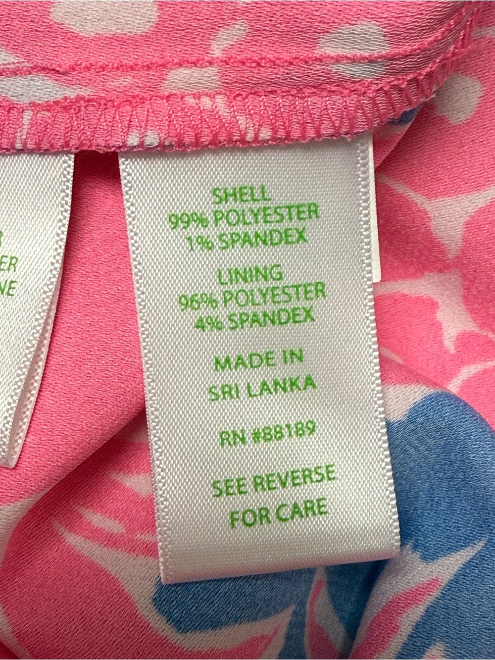 Lilly Pulitzer Pineapple Print Dress Size 14 Pink Blue Tropical Shift - Picture 10 of 12